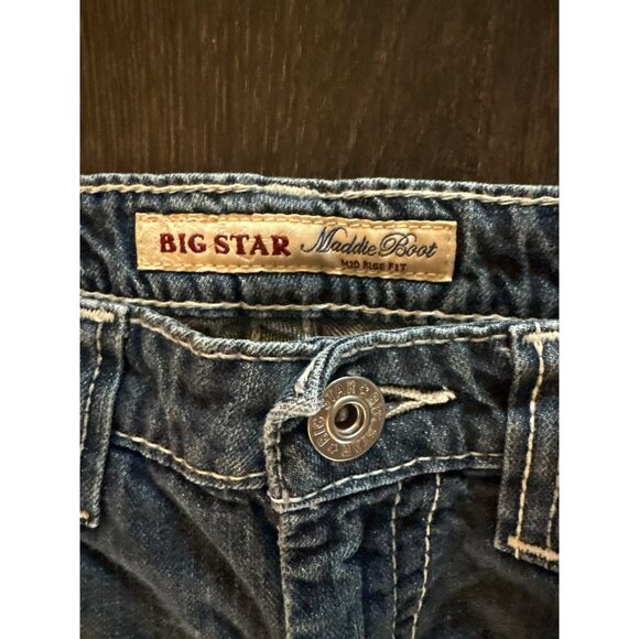 Big Star Maddie Boot Mid-Rise Fit Jeans Size 28S - Picture 4 of 10
